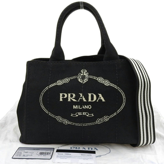 Prada Canvas Black Handbags