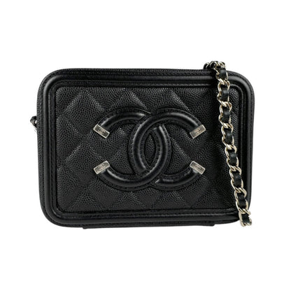 Chanel Caviar Black Shoulder Bags