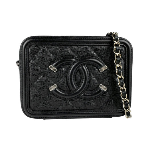 Chanel Caviar Black Shoulder Bags
