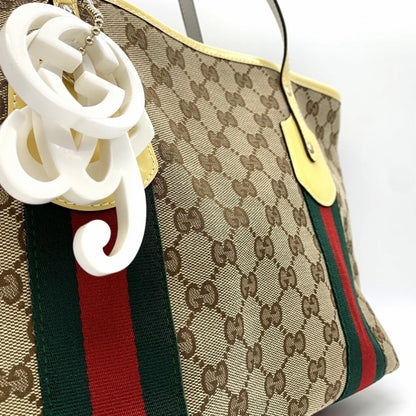 Gucci Canvas Brown Tote Bags