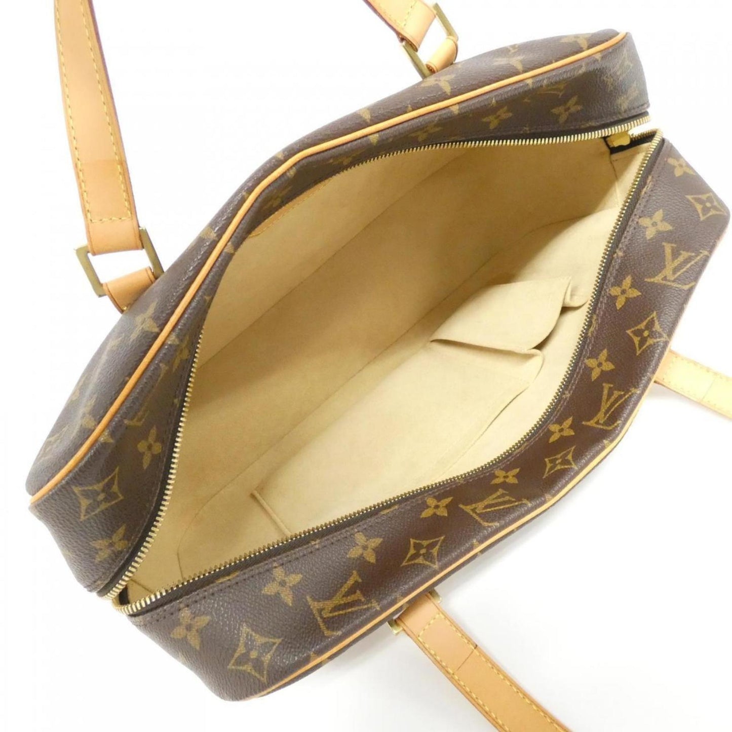 Louis Vuitton Coated Canvas Brown Shoulder Bags