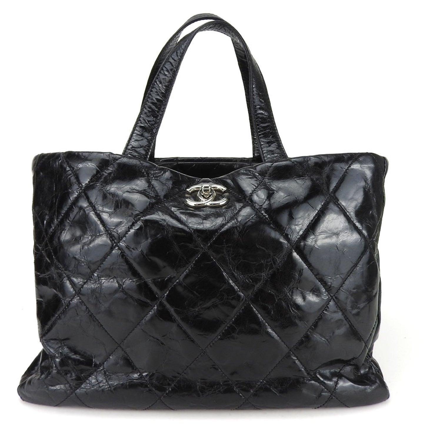 Chanel Tweed Black Tote Bags