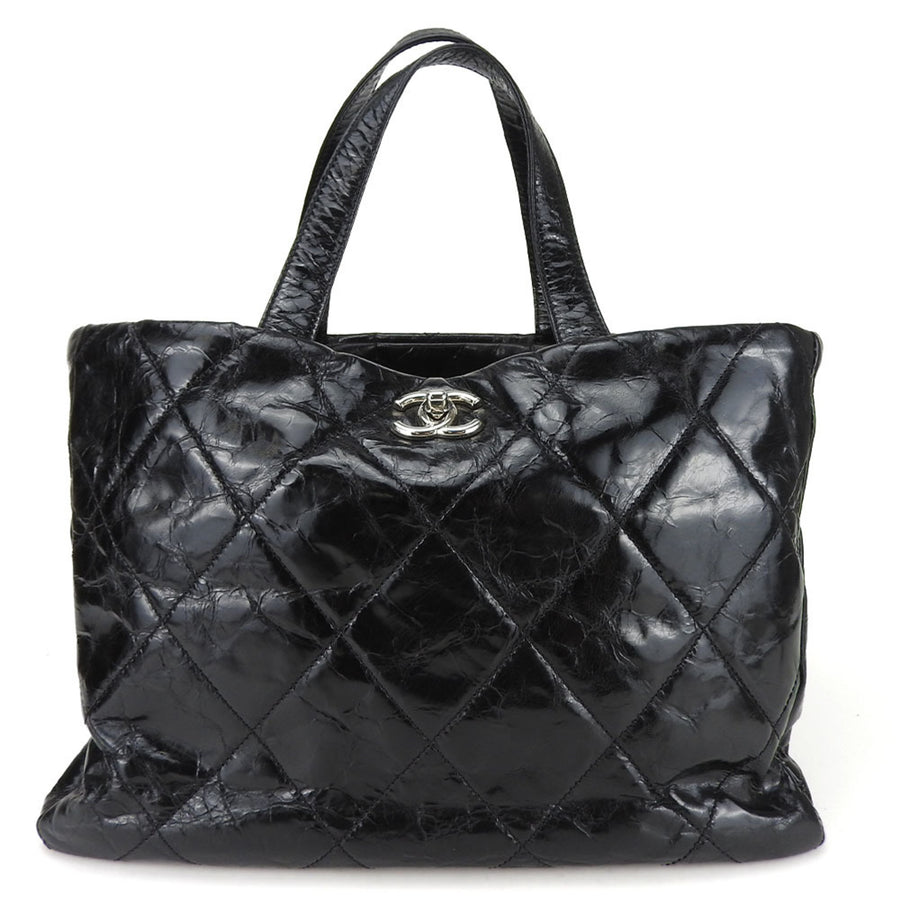 Chanel Tweed Black Tote Bags