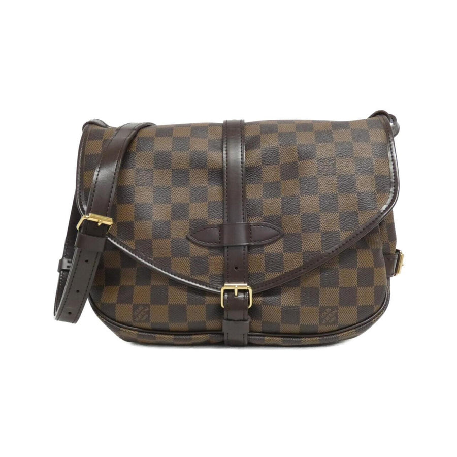 Louis Vuitton Coated Canvas Brown Shoulder Bags