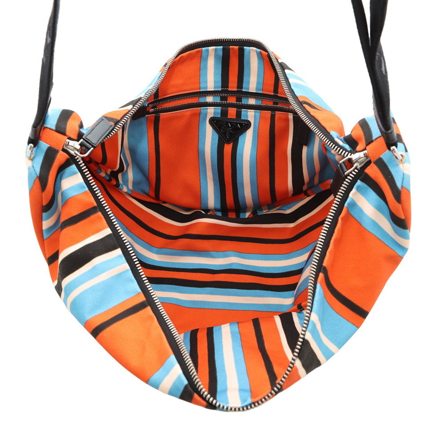 Prada Canvas Blue Shoulder Bags