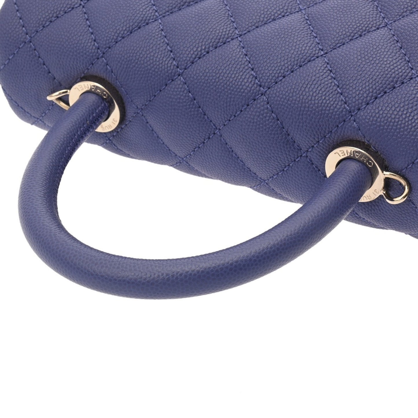 Chanel Calfskin Purple Handbags