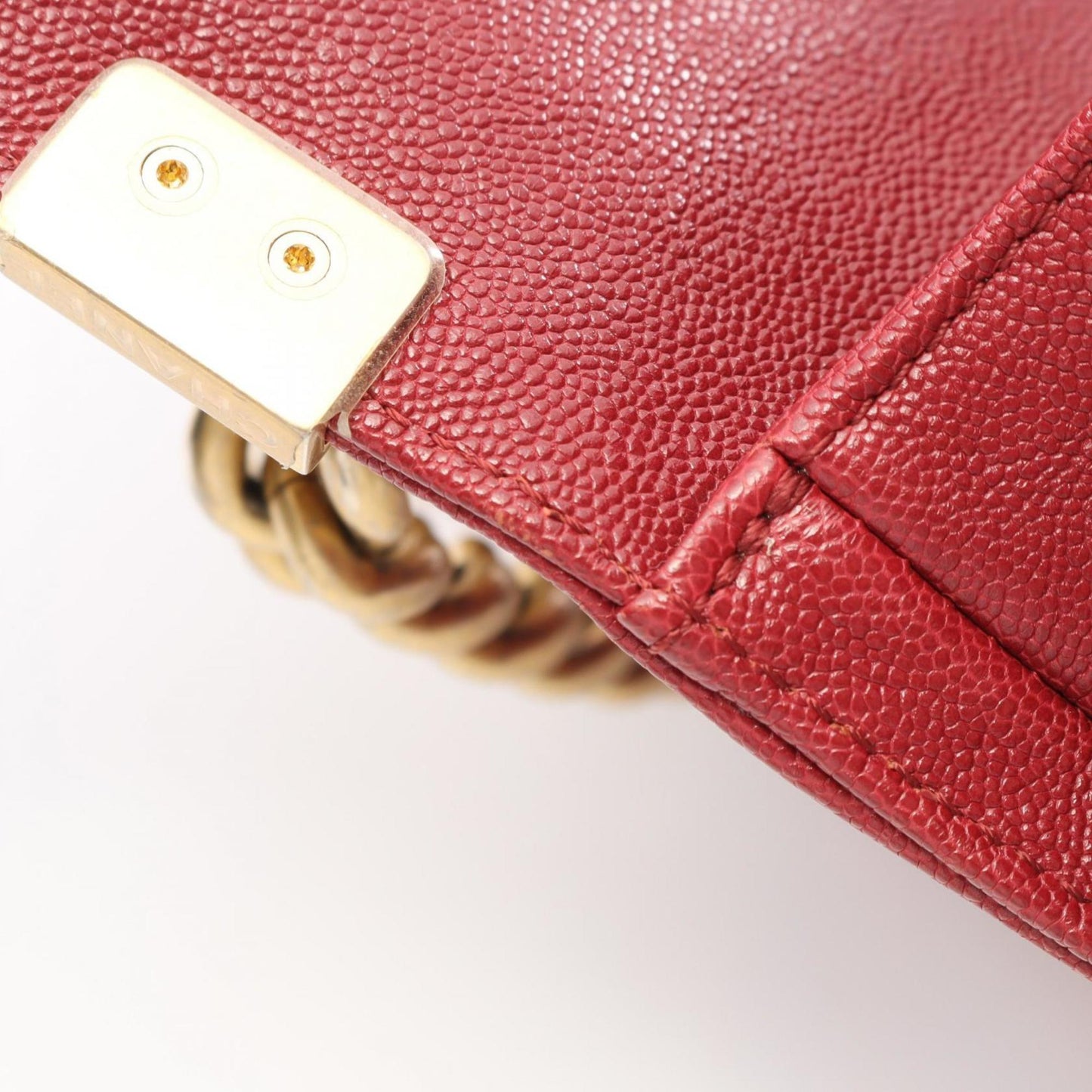 Chanel Calfskin Red Shoulder Bags