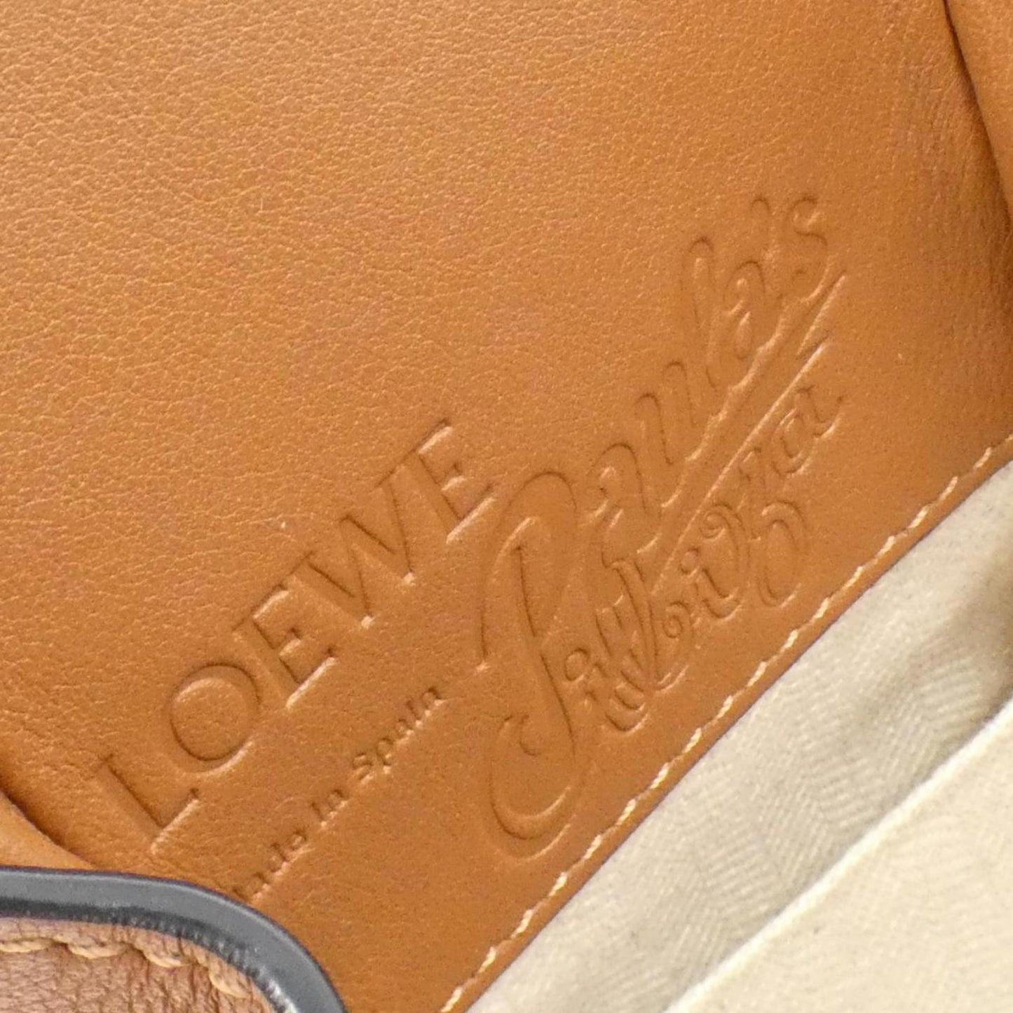 Loewe Canvas White Shoulder Bags