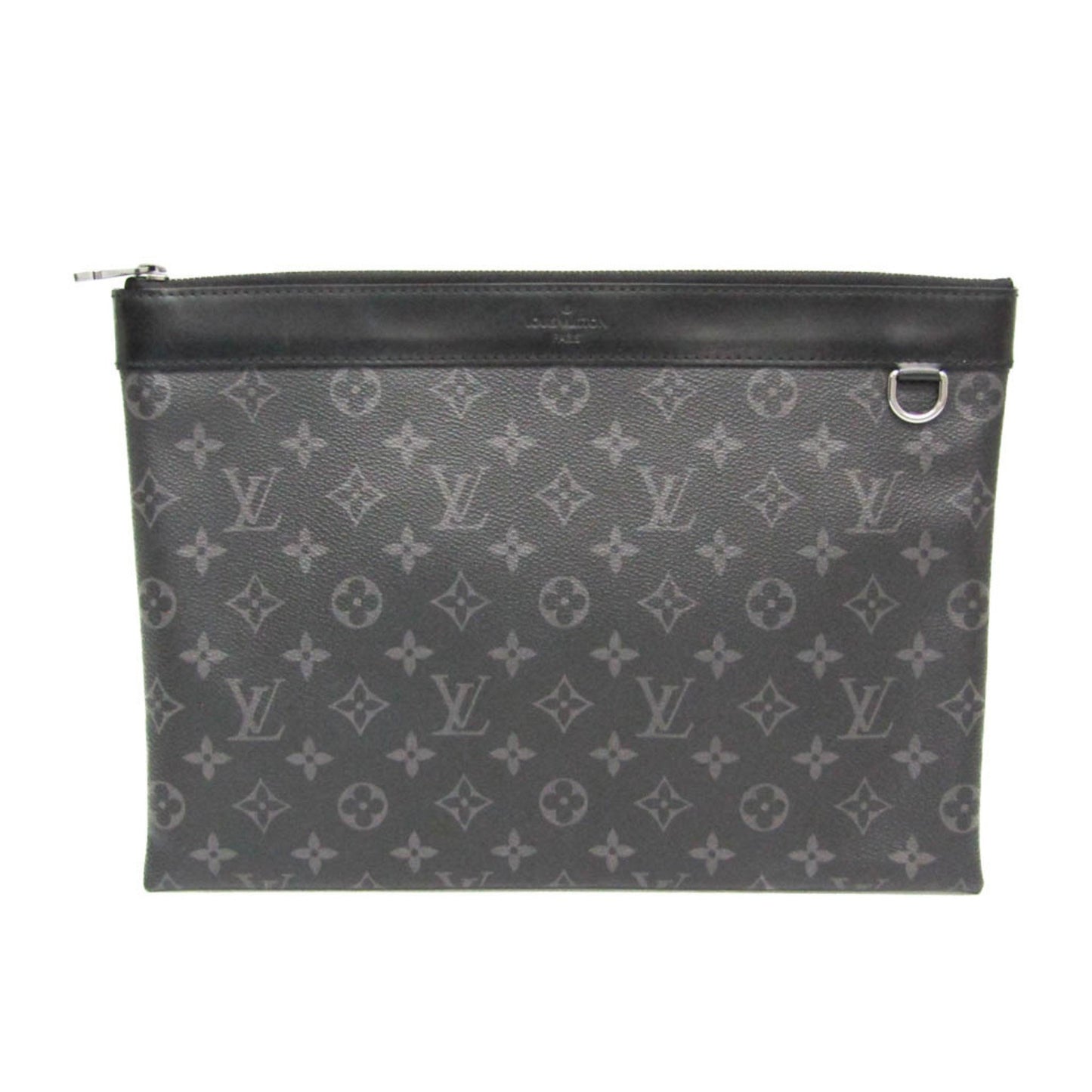 Louis Vuitton Monogram Canvas Black Clutch Bags