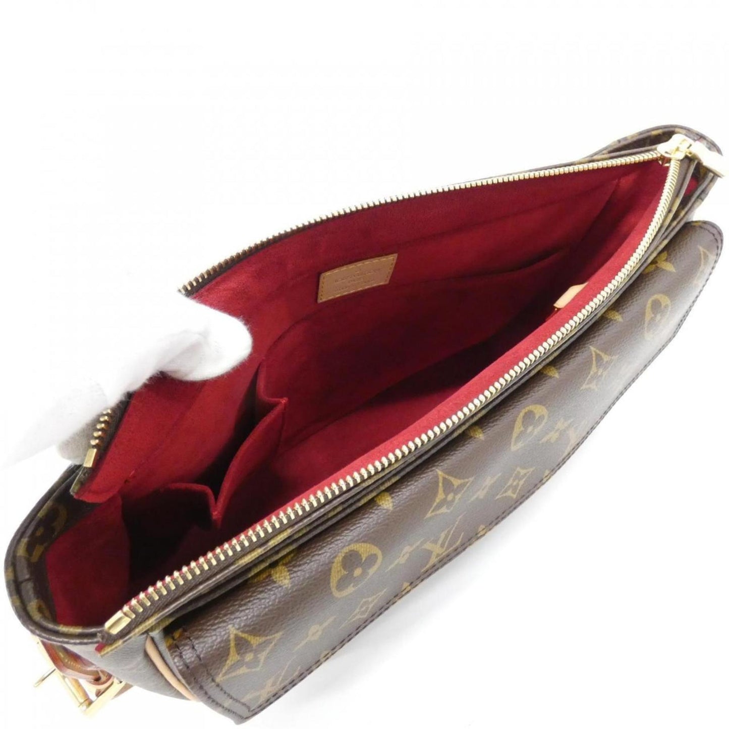 Louis Vuitton Coated Canvas Brown Shoulder Bags