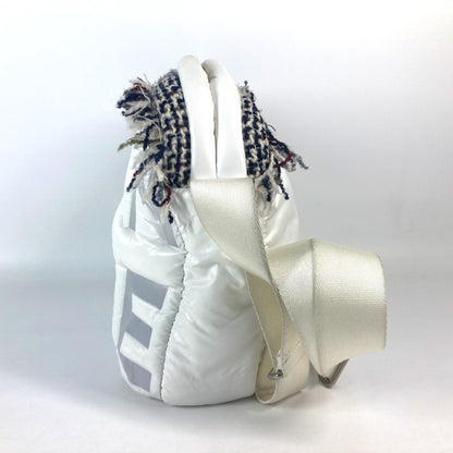 Chanel Nylon White Shoulder Bags