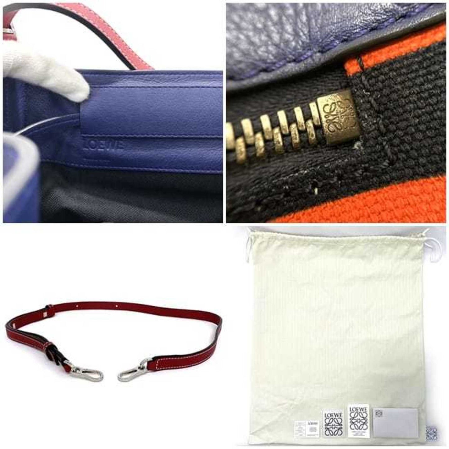 Loewe Canvas Black Shoulder Bags