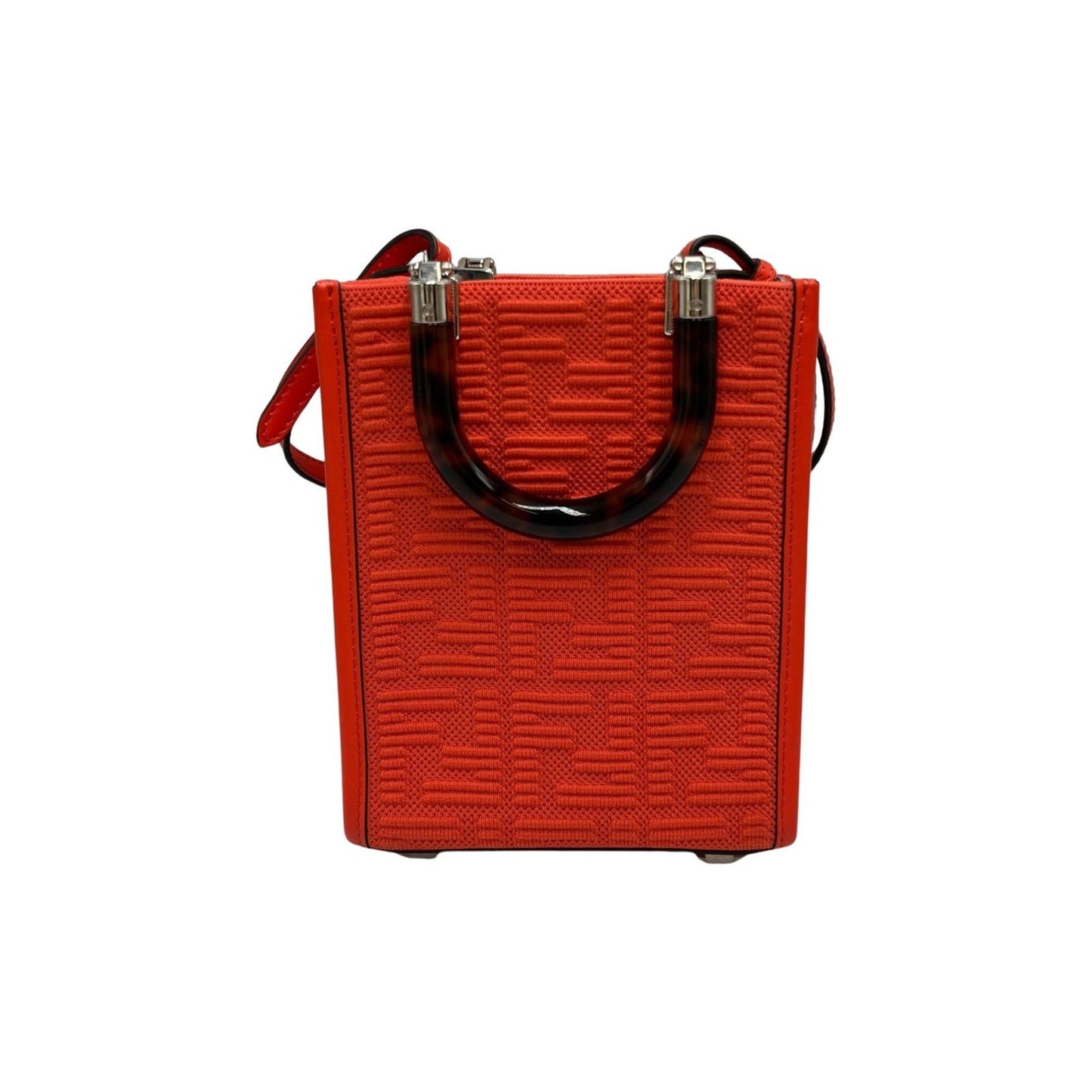Fendi Canvas Orange Shoulder Bags