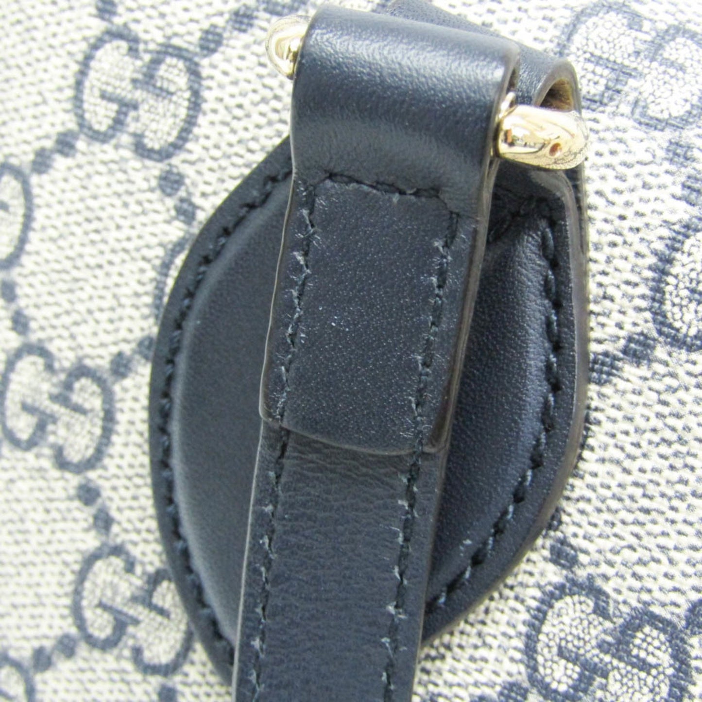 Gucci Coated Canvas Blue Shoulder Bags