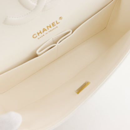 Chanel Calfskin White Shoulder Bags