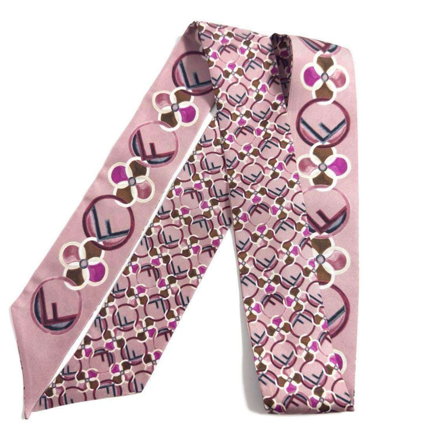 Fendi Silk Pink Scarves