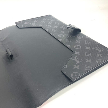 Louis Vuitton Monogram Canvas Black Clutch Bags