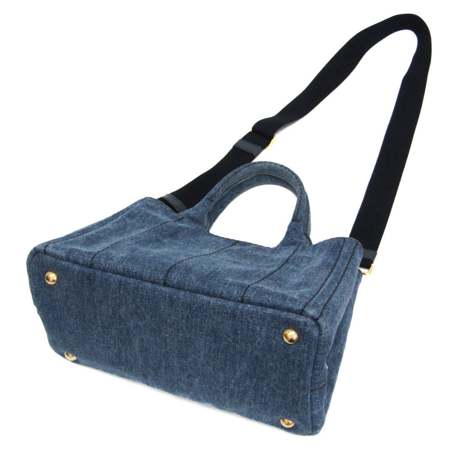 Prada Denim Blue Shoulder Bags