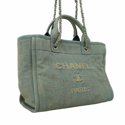 Chanel Denim Blue Tote Bags