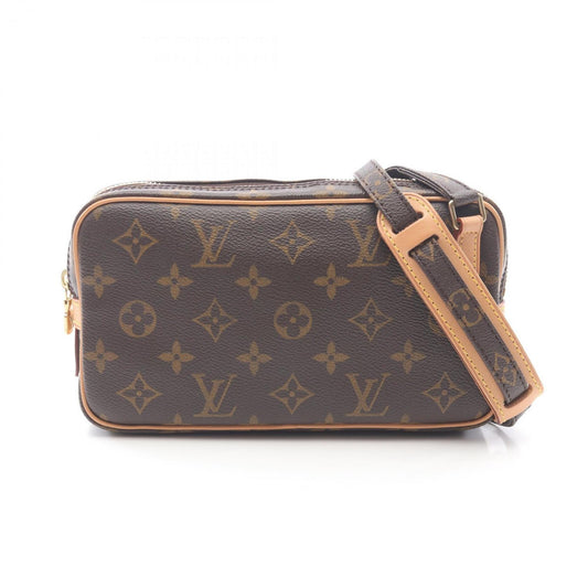 Louis Vuitton Coated Canvas Brown Shoulder Bags