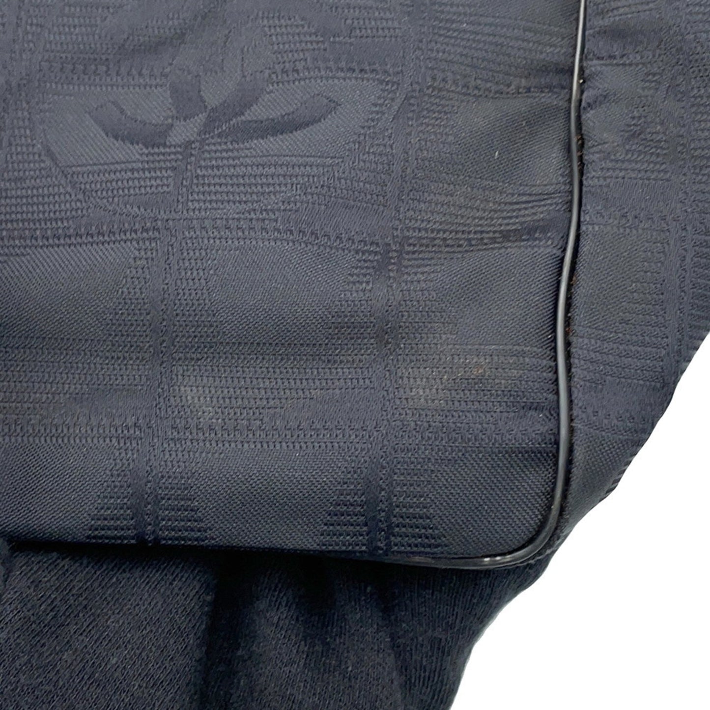 Chanel Woven Fabric Black Tote Bags