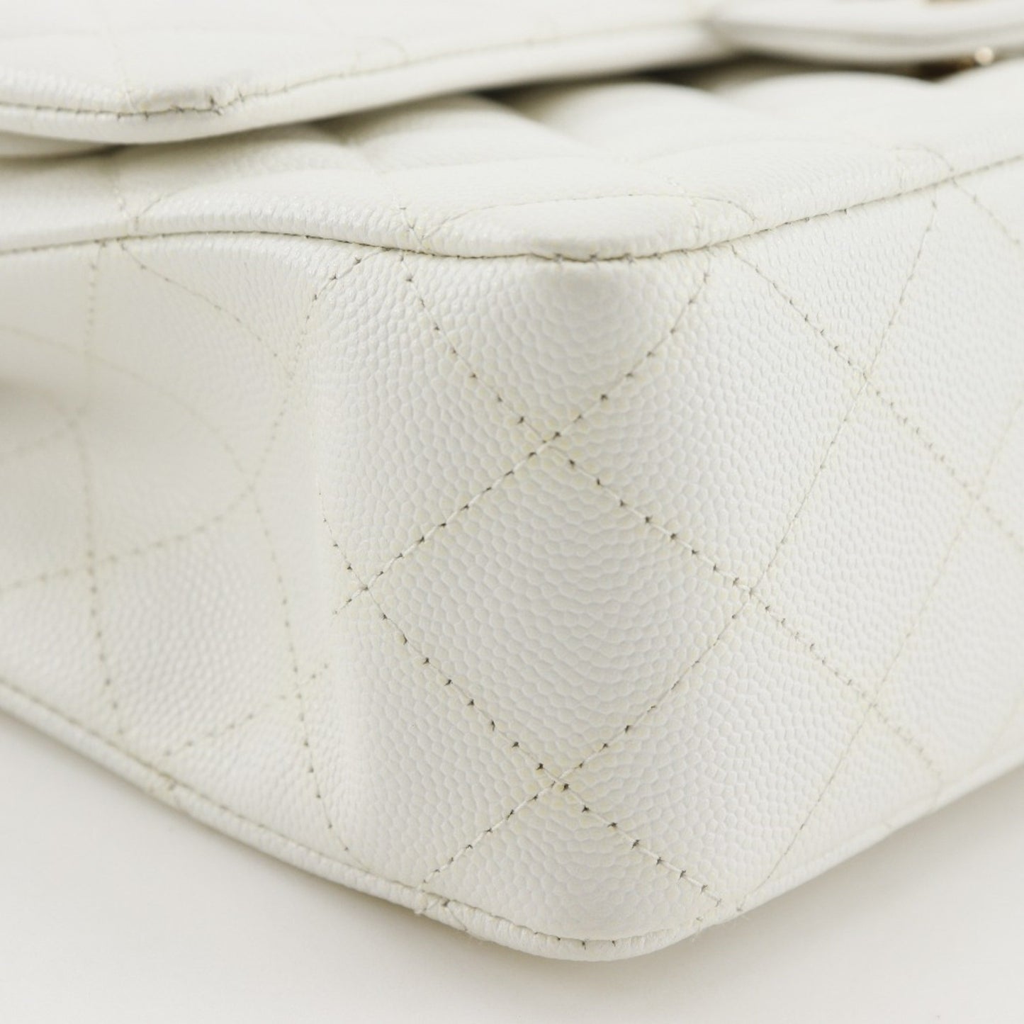 Chanel Calfskin White Shoulder Bags