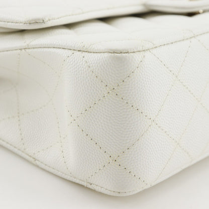 Chanel Calfskin White Shoulder Bags