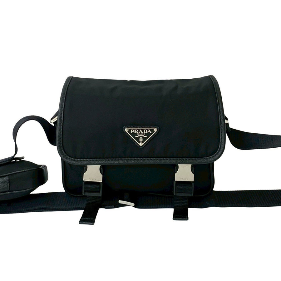 Prada Nylon Black Shoulder Bags