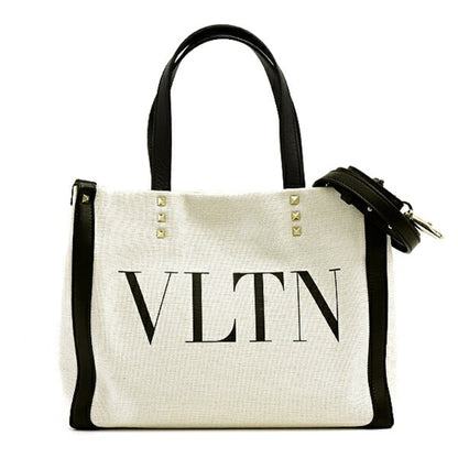Valentino Canvas White Shoulder Bags