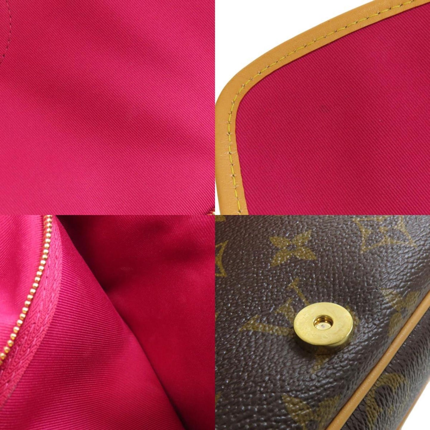 Louis Vuitton Monogram Canvas Pink Shoulder Bags