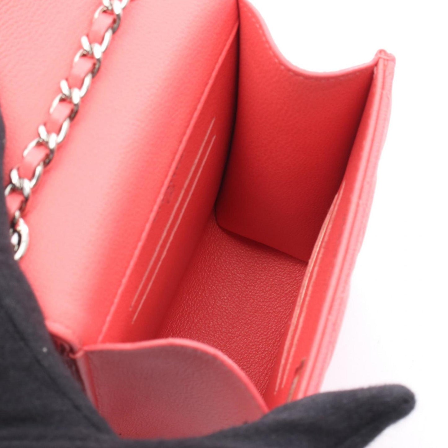 Chanel Calfskin Red Shoulder Bags