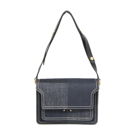 Marni Denim Black Shoulder Bags
