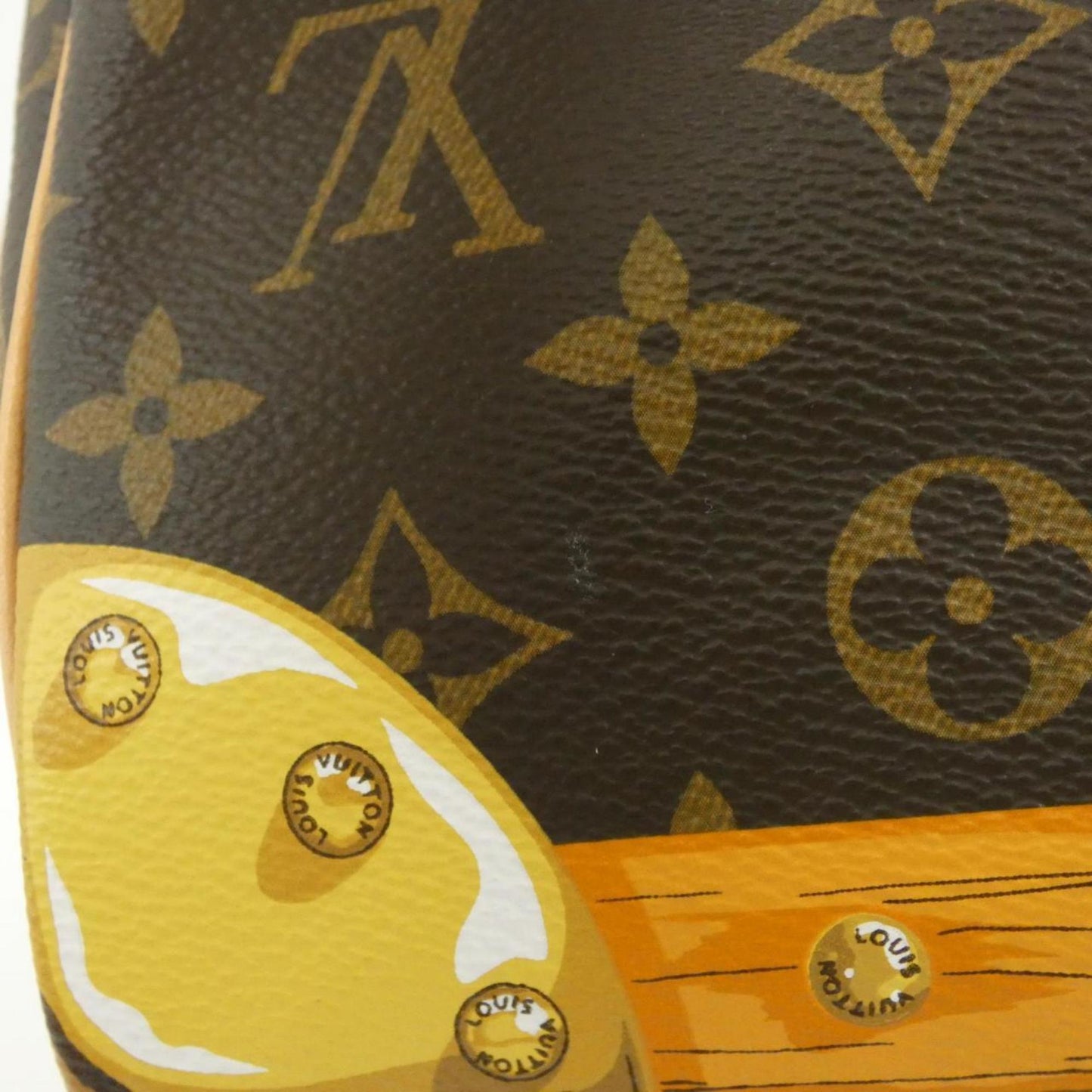 Louis Vuitton Coated Canvas Brown Travel Bags