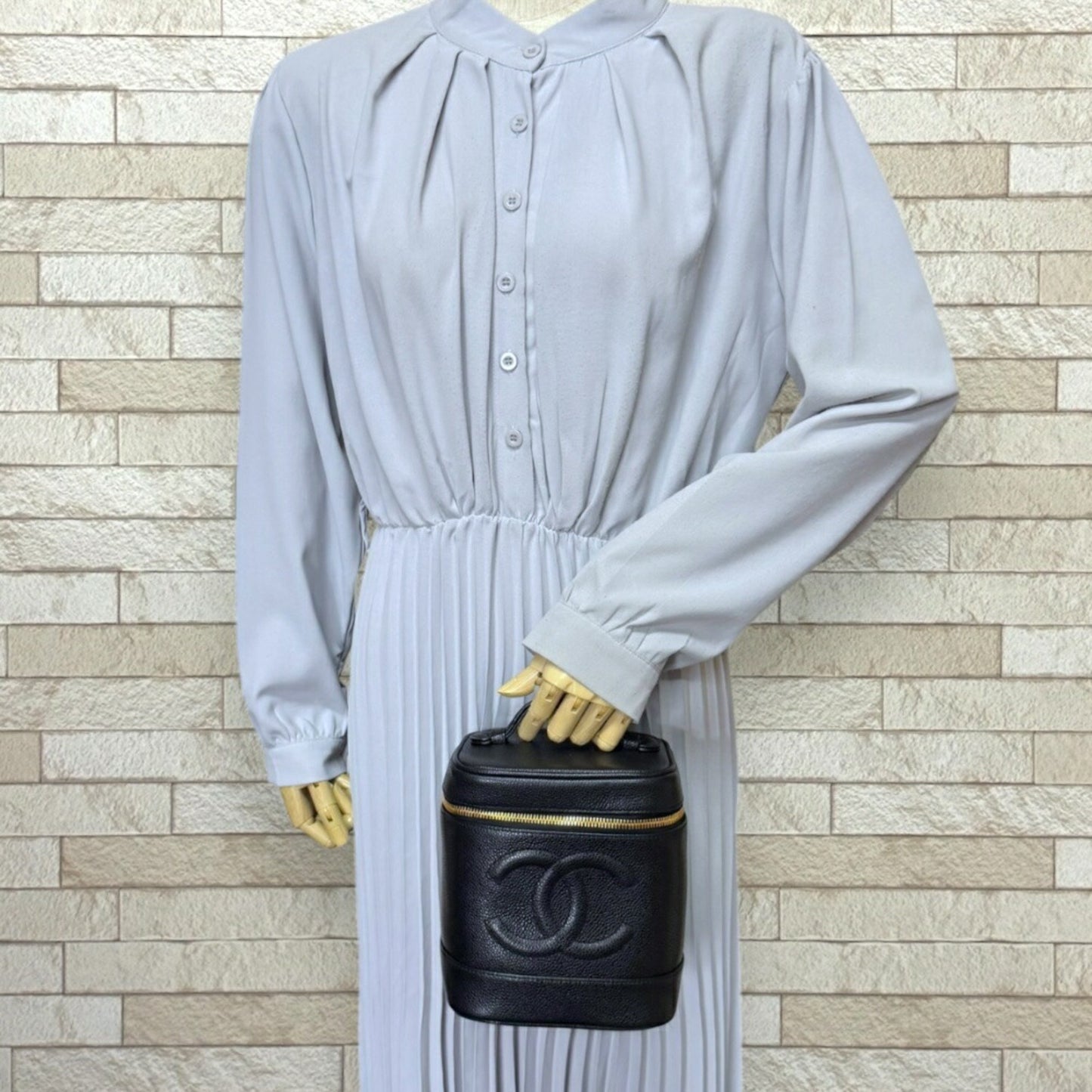 Chanel Calfskin Black Handbags