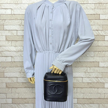 Chanel Calfskin Black Handbags