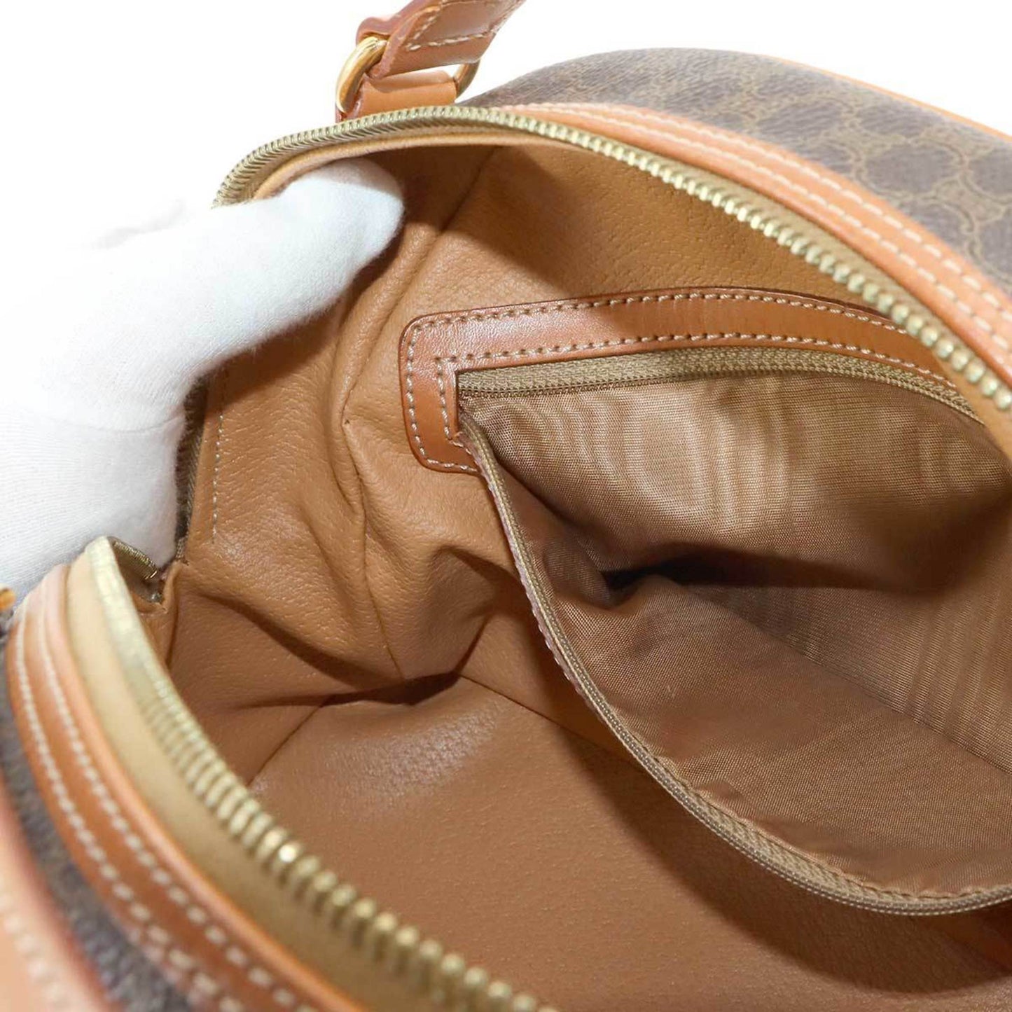 Celine Pvc Brown Handbags