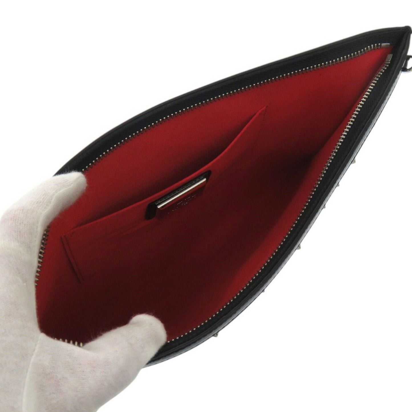 Christian Louboutin Pvc Black Clutch Bags