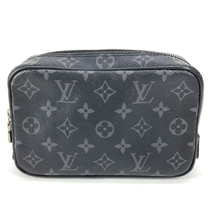 Louis Vuitton Monogram Canvas Black Clutch Bags