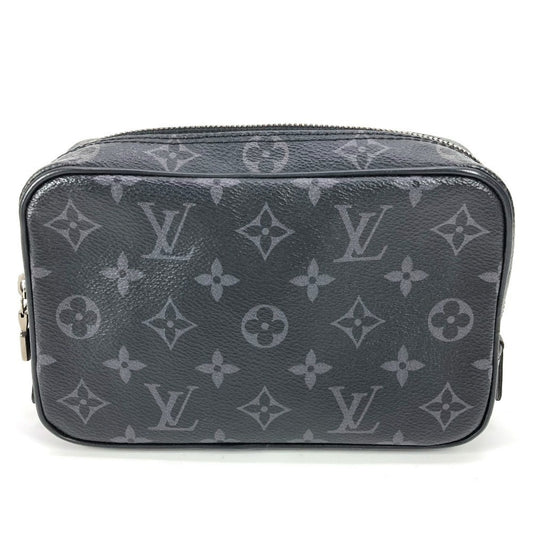 Louis Vuitton Monogram Canvas Black Clutch Bags