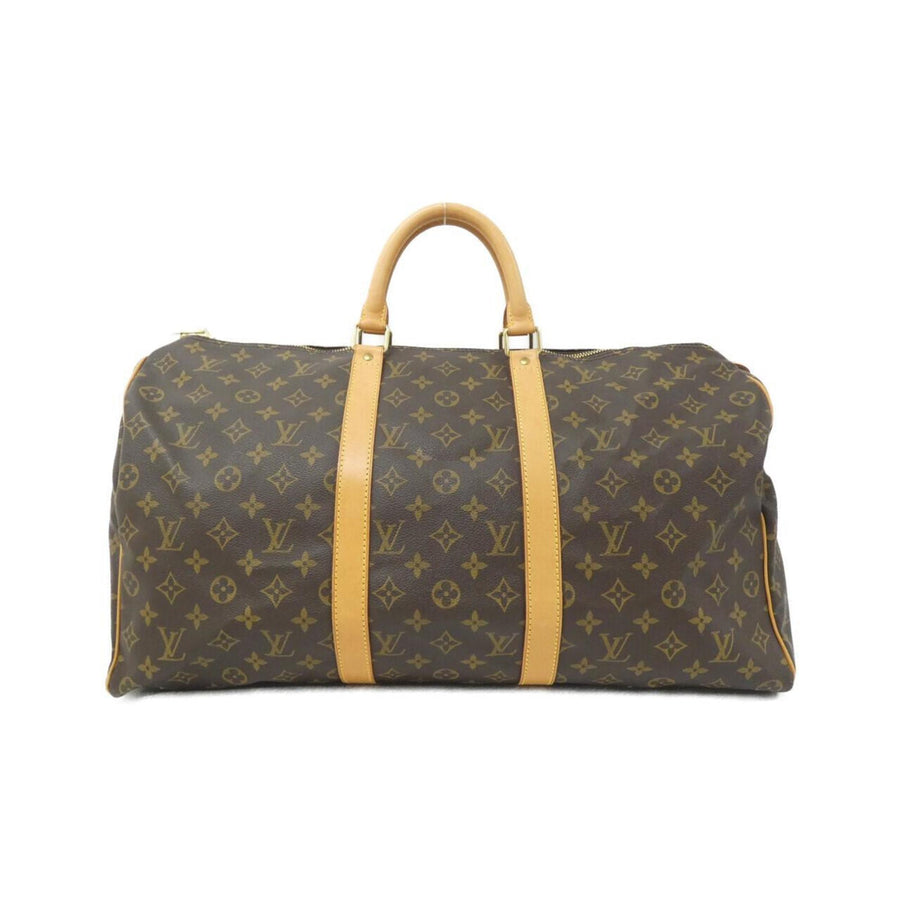 Louis Vuitton Coated Canvas Brown Travel Bags