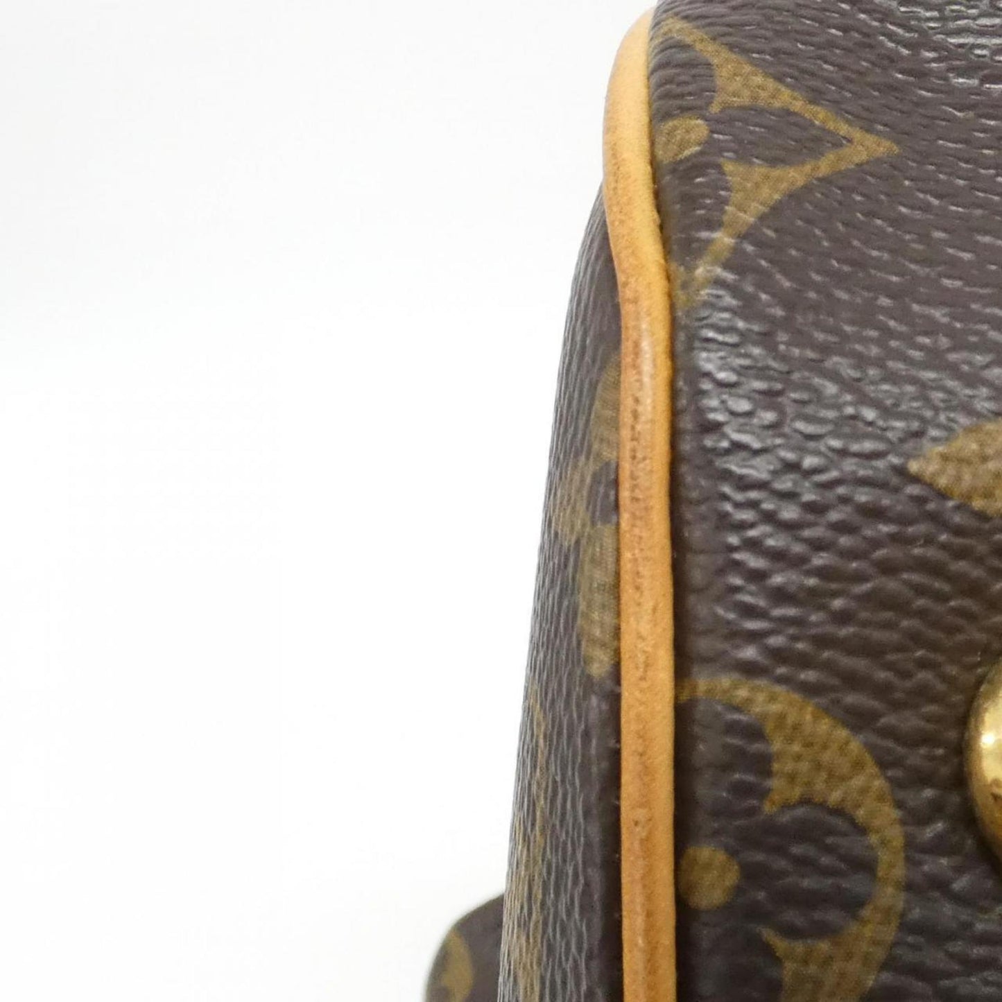 Louis Vuitton Coated Canvas Brown Shoulder Bags