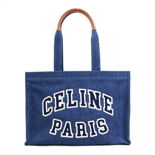 Celine Denim Blue Shoulder Bags