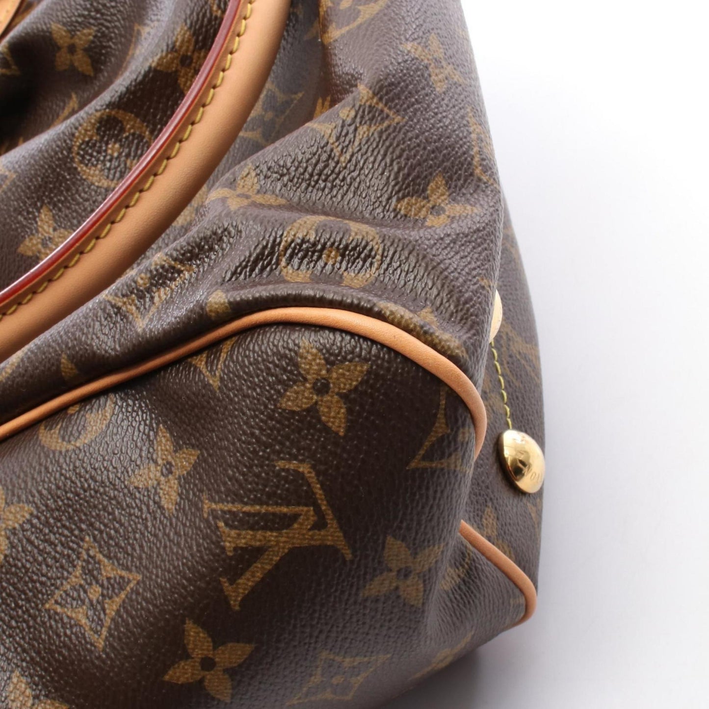 Louis Vuitton Coated Canvas Brown Handbags