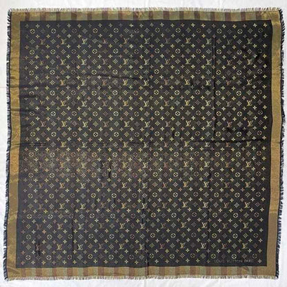 Louis Vuitton Silk Black Scarves