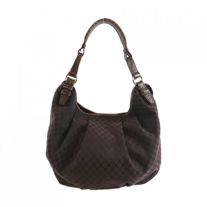Celine Canvas Brown Shoulder Bags