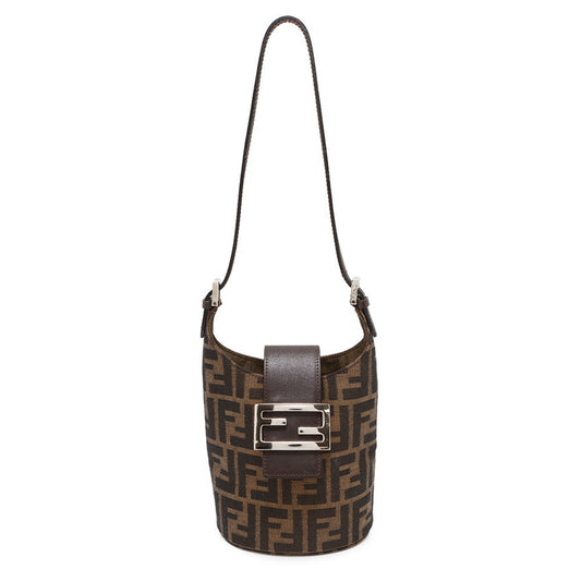 Fendi Canvas Brown Shoulder Bags
