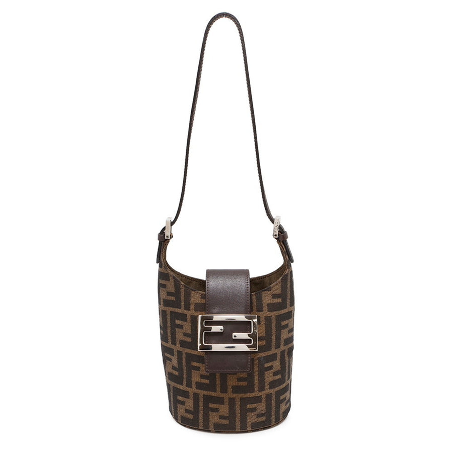 Fendi Canvas Brown Shoulder Bags