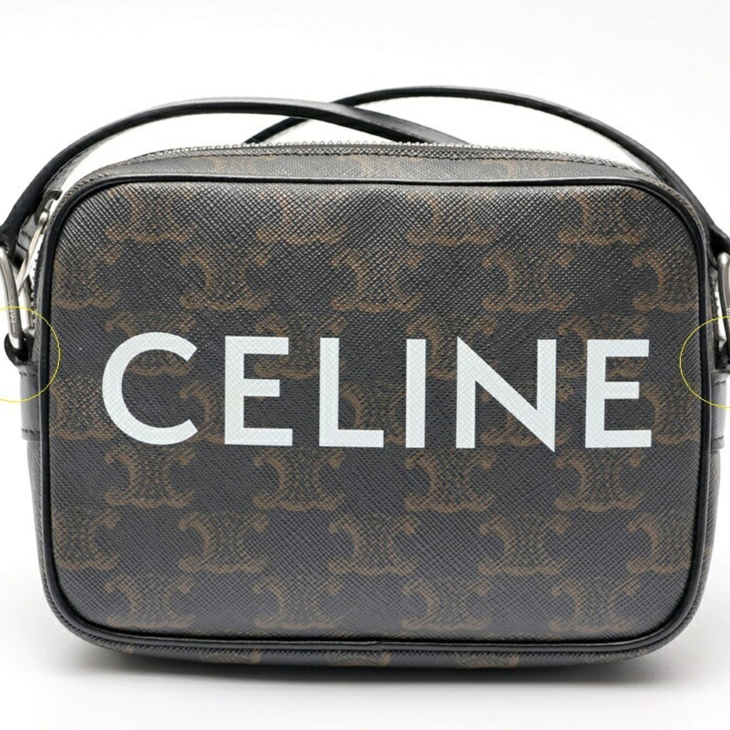 Celine Canvas Brown Shoulder Bags