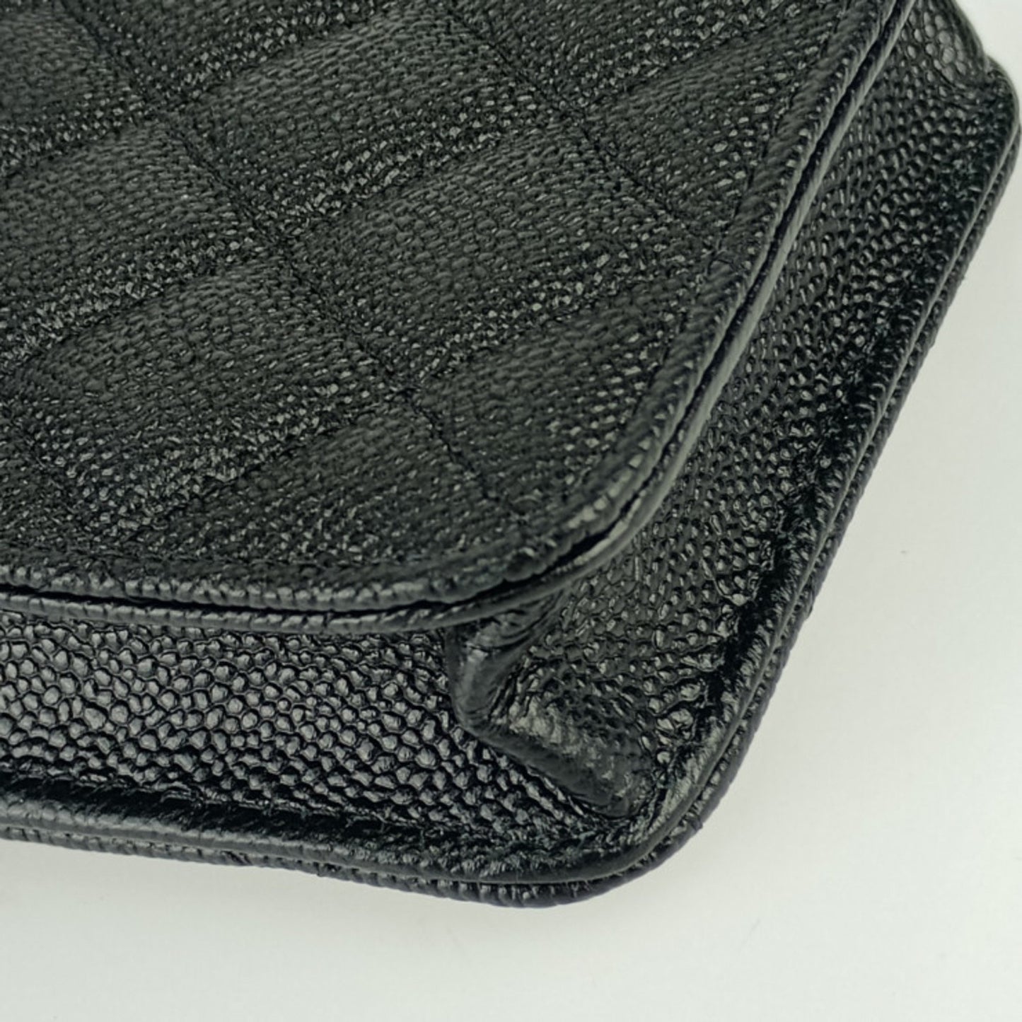 Chanel Calfskin Black Shoulder Bags