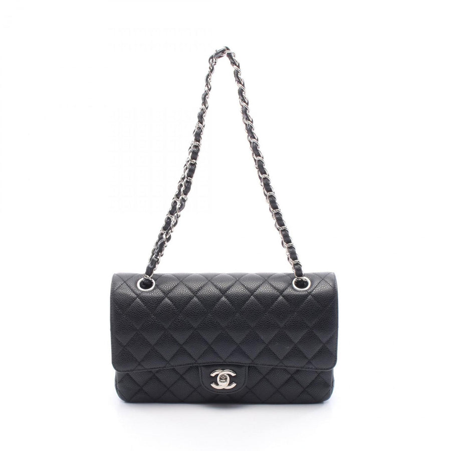 Chanel Calfskin Black Shoulder Bags